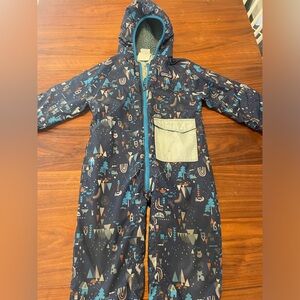 Patagonia Toddler reversible puff ball bunting snowsuit